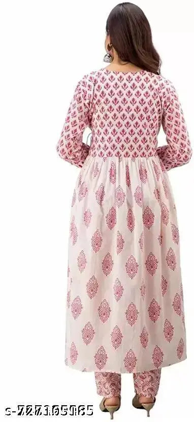 Pink frills printed
